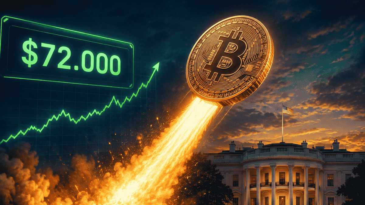 El bitcoin saltó a los 72.000 dólares tras un short squeeze histórico en Binance y guiños desde Washington